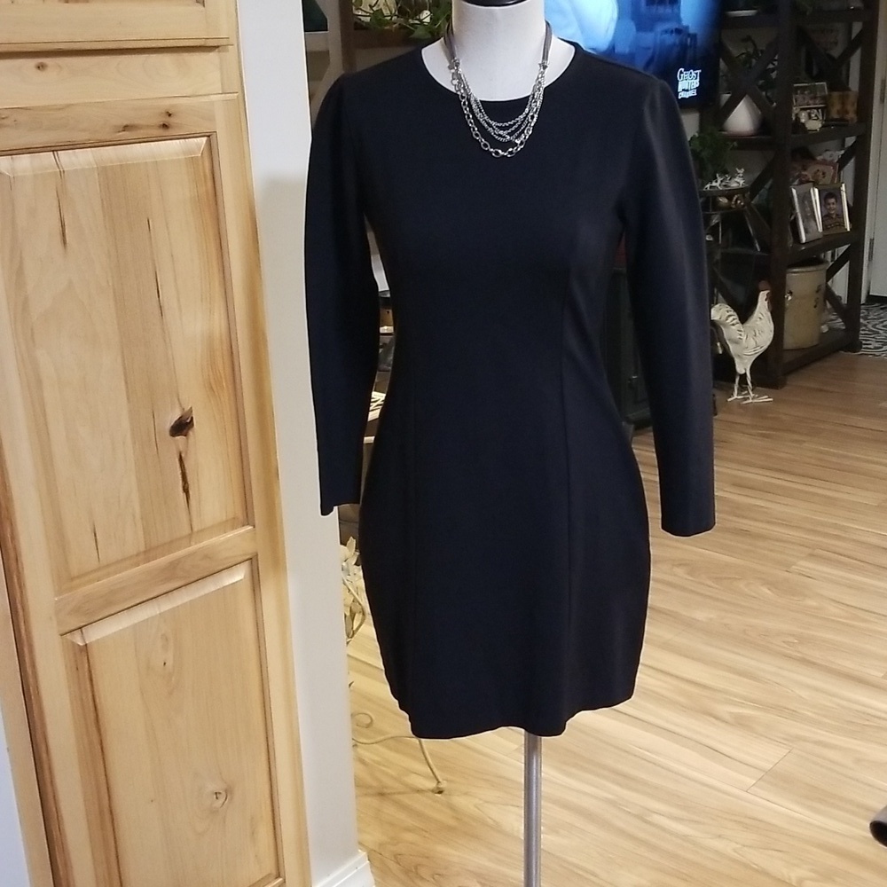 J. Crew Black Bodycon Mini Dress Black Size 4 Womens.